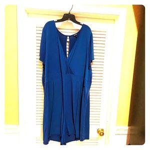 Torrid Blue Romper size 6